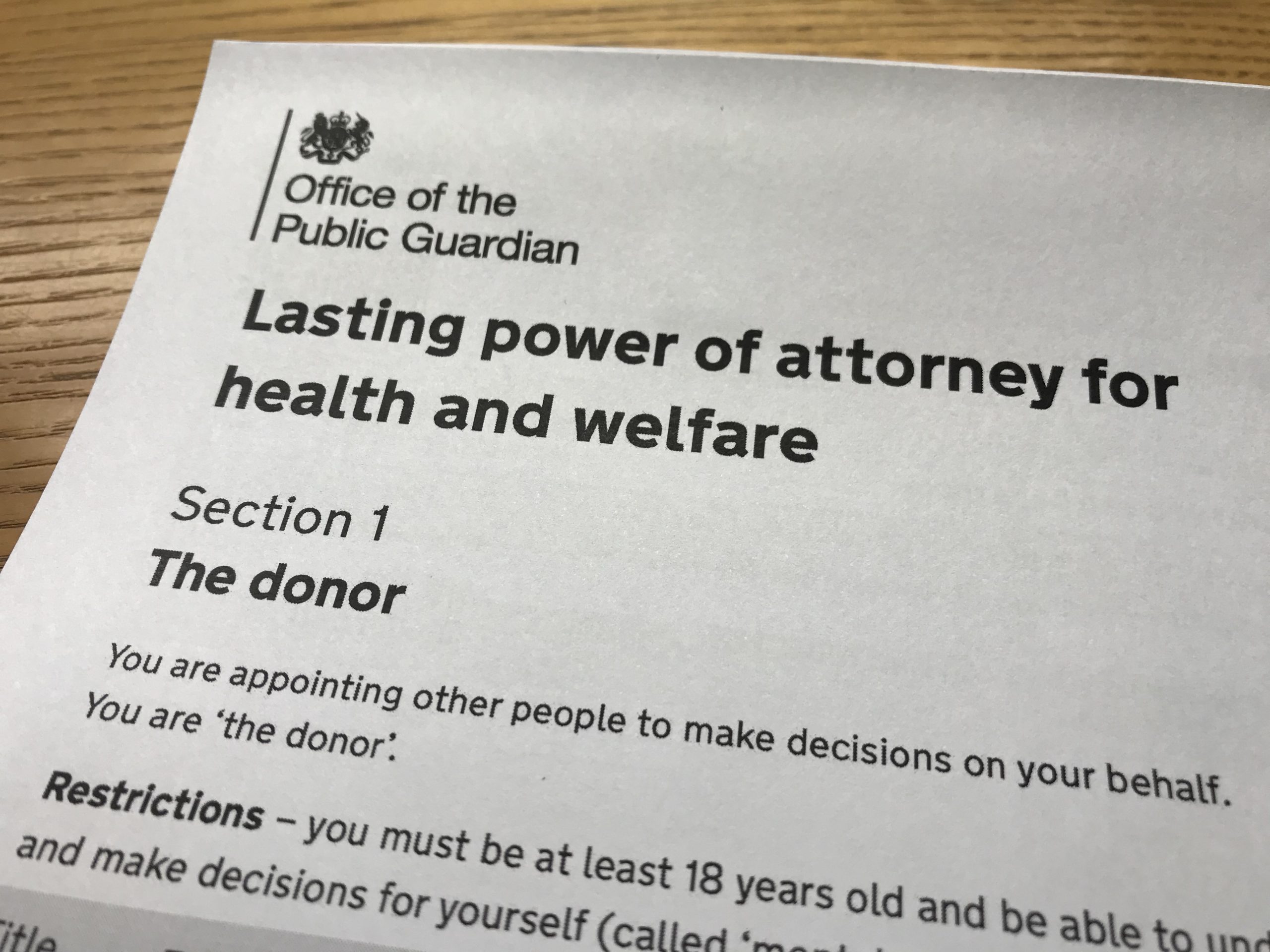 So, what are you supposed to do with your LPAs?